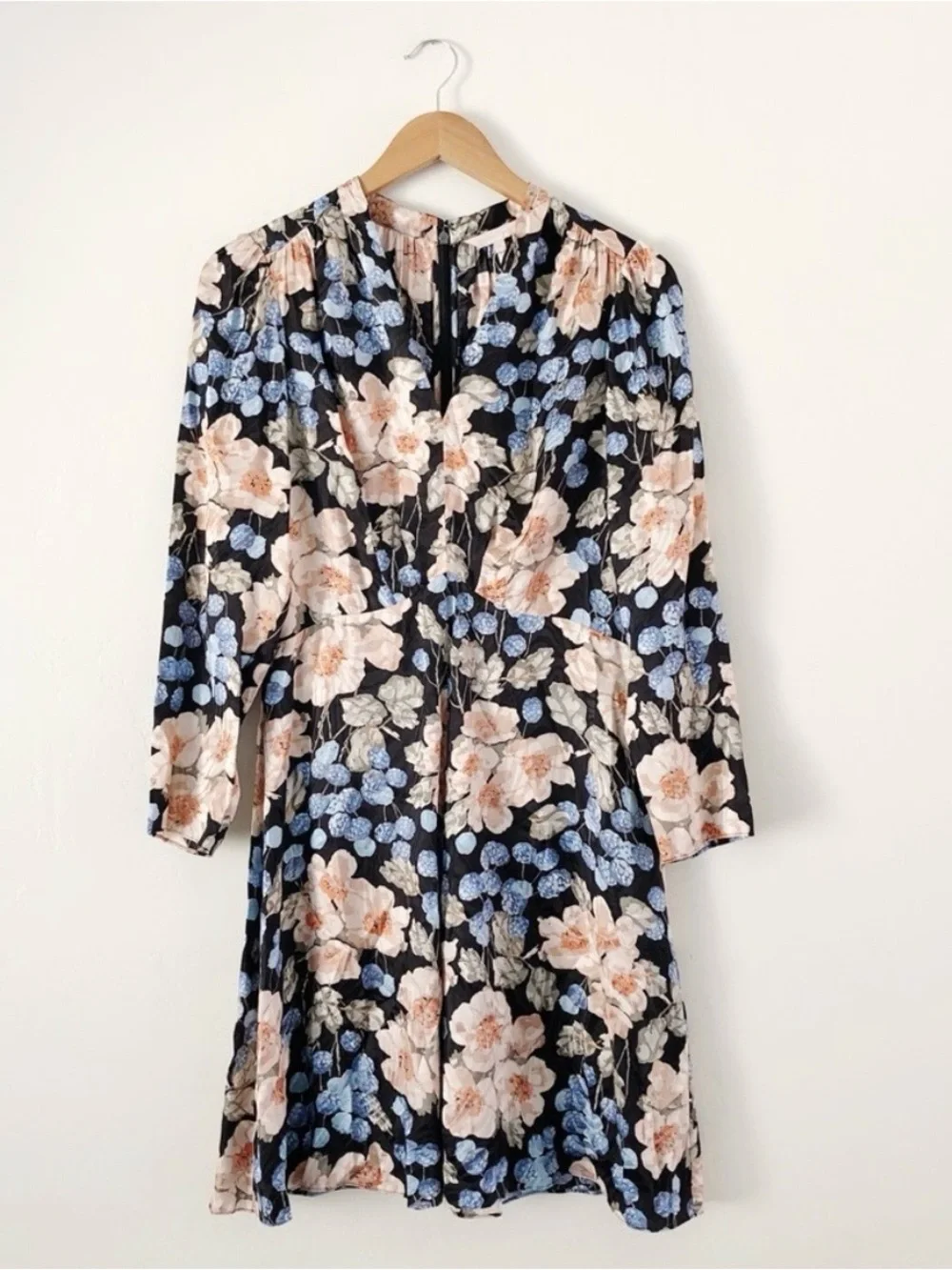 Rebecca Taylor Rose Long Sleeve Mini Dress